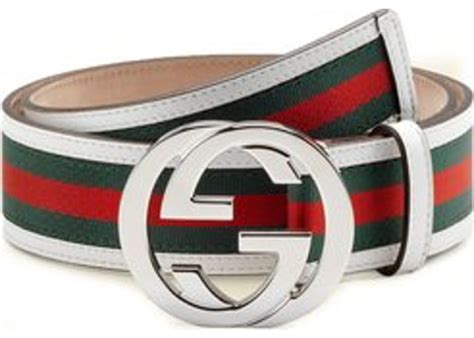 gucci belt green red stripe|white green red Gucci belt.